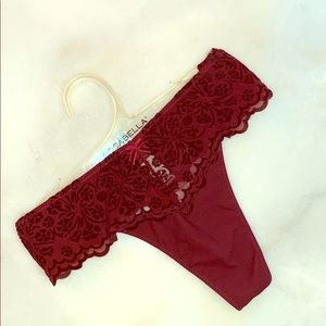 M/L “Amelie” Thong By: Cosabella in Wine